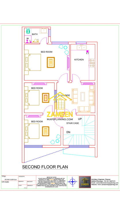 5 Marla (25'-0''X45'-0'') Contemporary Modern Style House