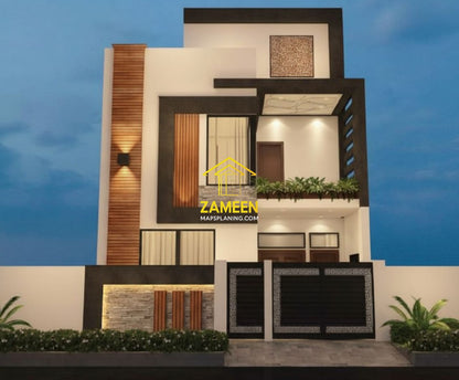 4.5 Marla (25'-0''X41'-4.5'') Contemporary Modern Style House