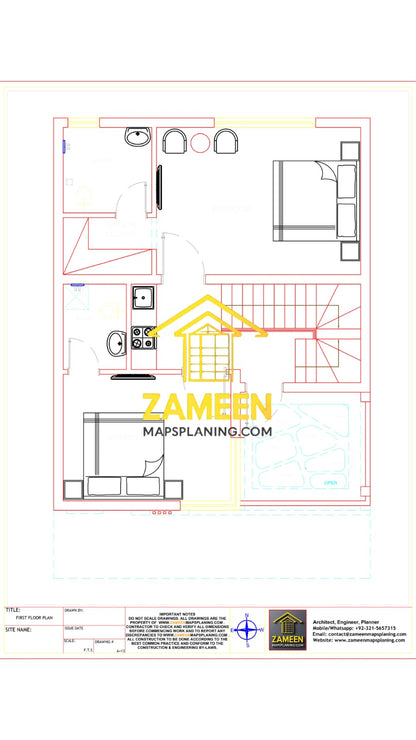4.5 Marla (25'-0''X41'-4.5'') Contemporary Modern Style House