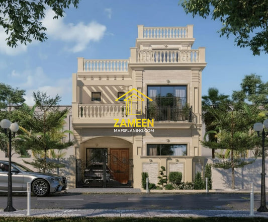 5 Marla (25'-1''X45'-2'') Modern Classical Style House